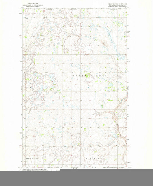 1970 Mount Carmel, ND - North Dakota - USGS Topographic Map