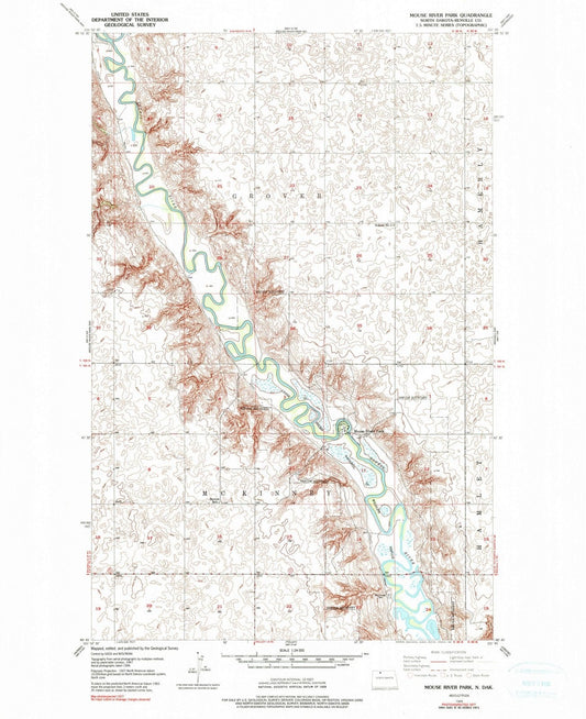 1949 Mouse River Park, ND - North Dakota - USGS Topographic Map v3