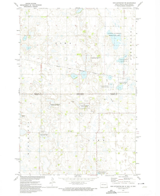 1972 New Effington, ND - North Dakota - USGS Topographic Map v2
