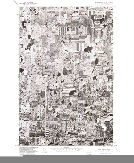 1974 Pelican Lake, ND - North Dakota - USGS Topographic Map v2