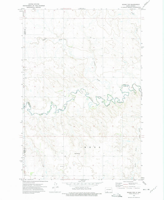 1972 Round Top, ND - North Dakota - USGS Topographic Map