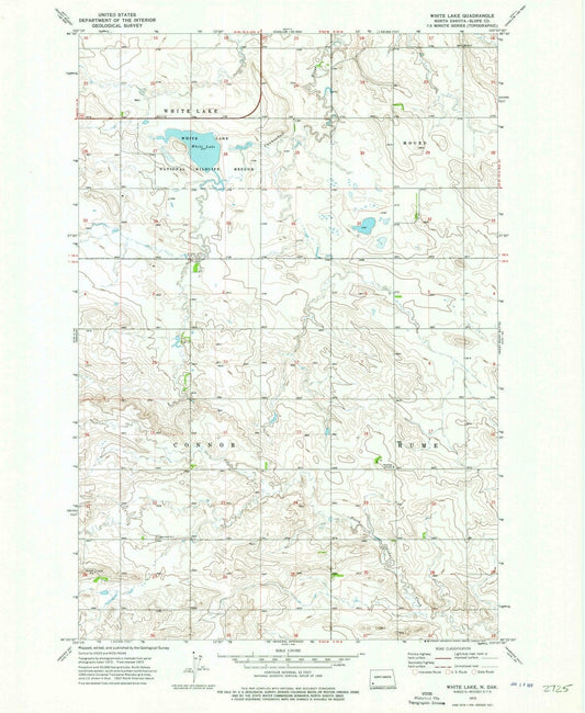 1973 White Lake, ND - North Dakota - USGS Topographic Map