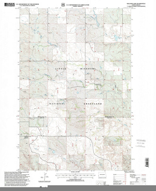 1997 Williams Lake, ND - North Dakota - USGS Topographic Map
