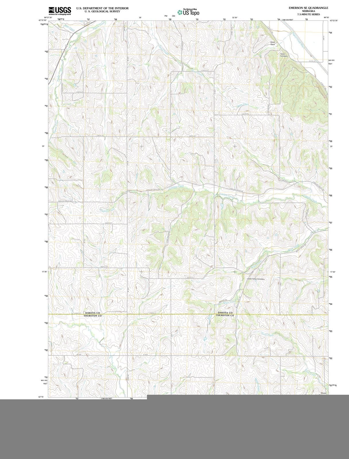 2011 Emerson, NE - Nebraska - USGS Topographic Map v2