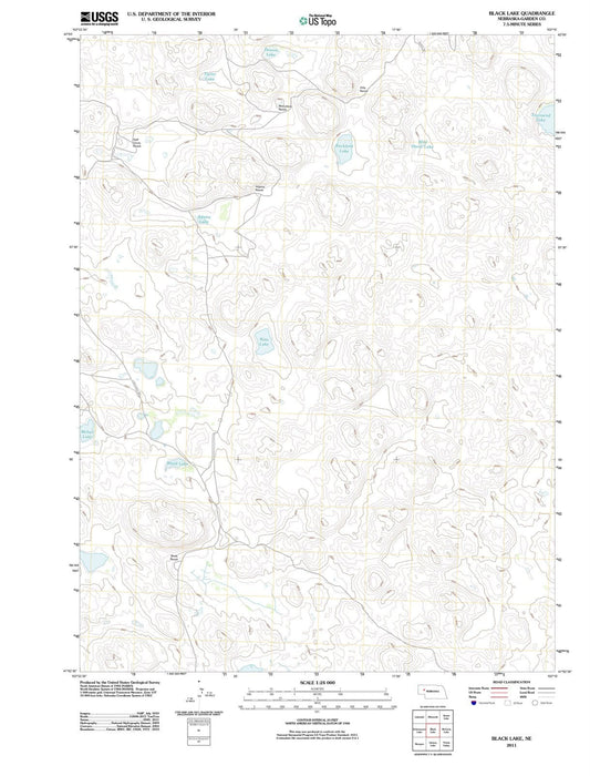 2011 Black Lake, NE - Nebraska - USGS Topographic Map