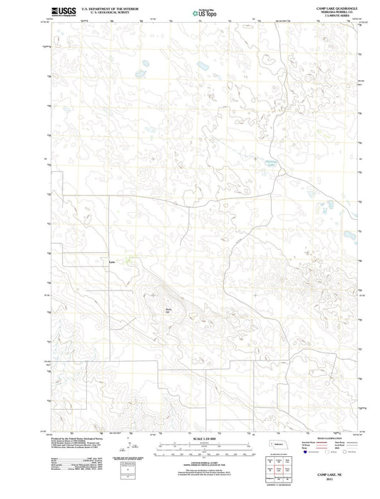 2011 Camp Lake, NE - Nebraska - USGS Topographic Map