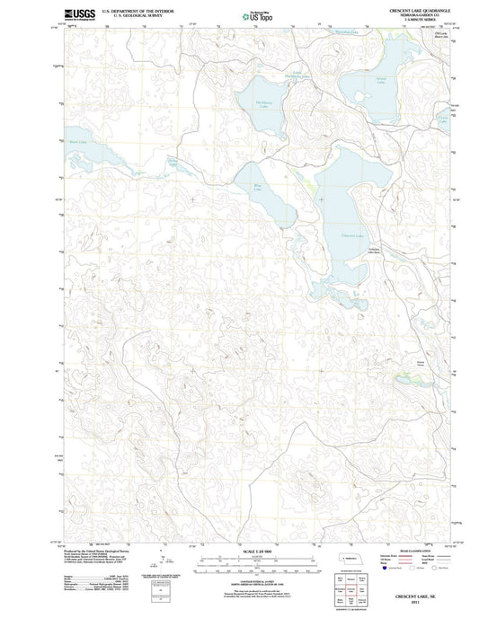 2011 Crescent Lake, NE - Nebraska - USGS Topographic Map