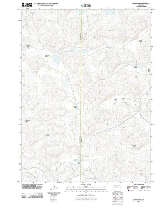 2011 Curry Lake, NE - Nebraska - USGS Topographic Map