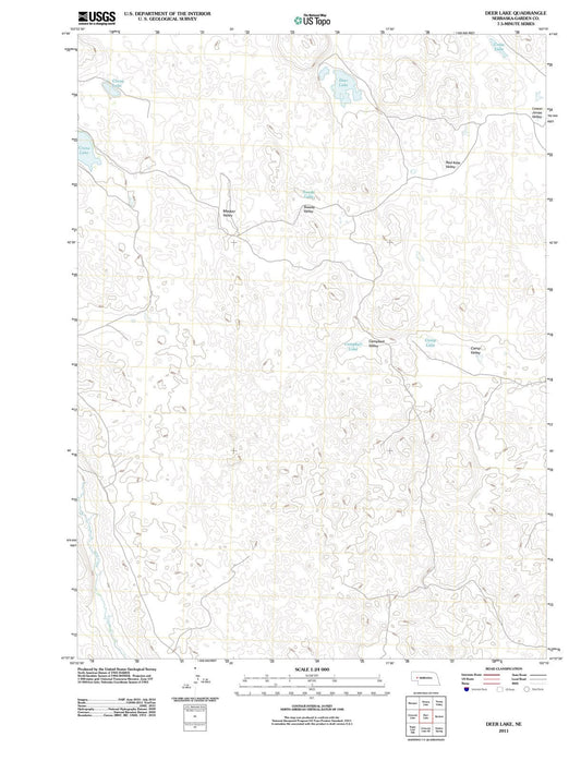 2011 Deer Lake, NE - Nebraska - USGS Topographic Map