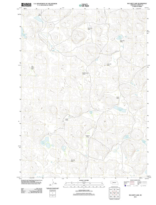 2011 McCarty Lake, NE - Nebraska - USGS Topographic Map
