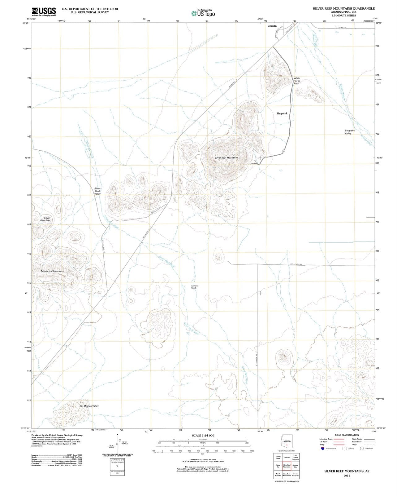2011 Silver Reef Mountains, AZ - Arizona - USGS Topographic Map