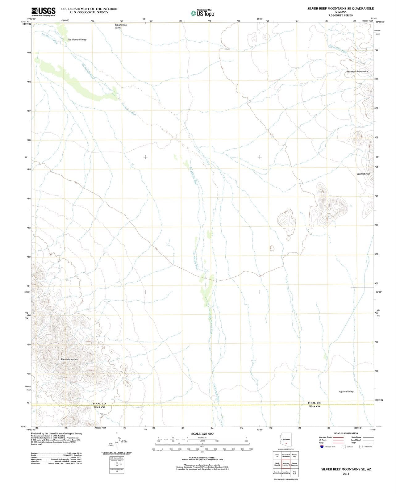 2011 Silver Reef Mountains, AZ - Arizona - USGS Topographic Map v2