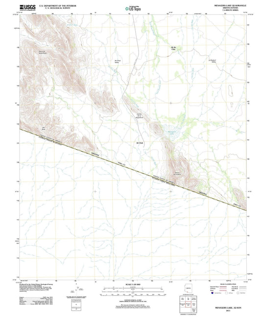 2011 Menagers Lake, AZ - Arizona - USGS Topographic Map