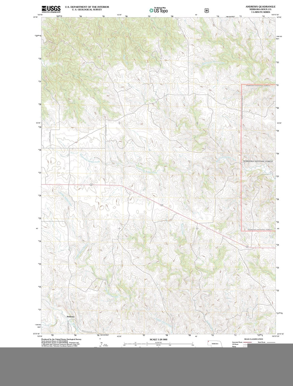 2011 Andrews, NE - Nebraska - USGS Topographic Map