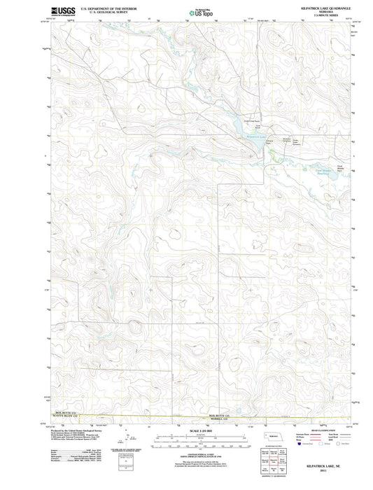 2011 Kilpatrick Lake, NE - Nebraska - USGS Topographic Map