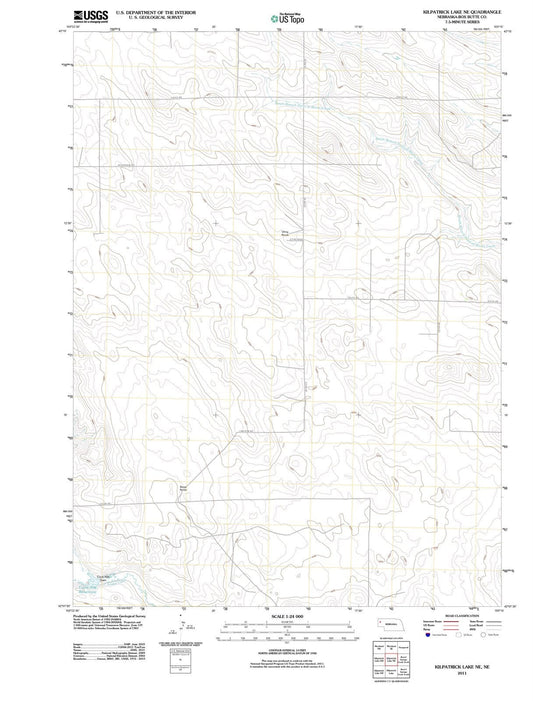 2011 Kilpatrick Lake, NE - Nebraska - USGS Topographic Map v2
