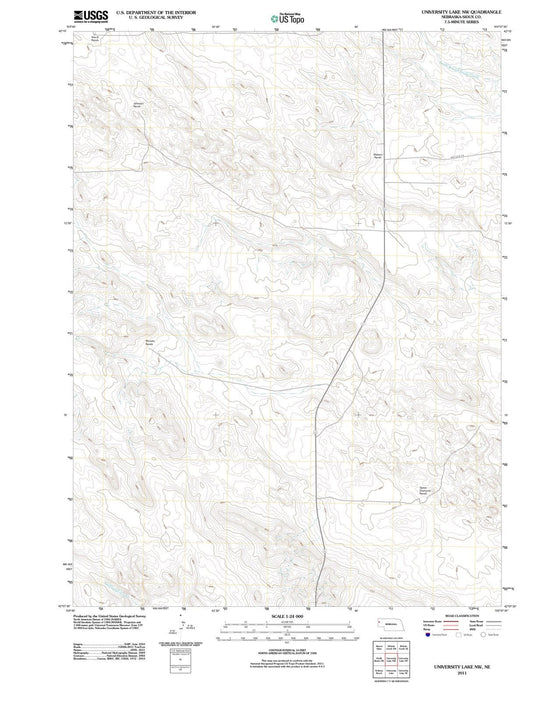 2011 University Lake, NE - Nebraska - USGS Topographic Map v2