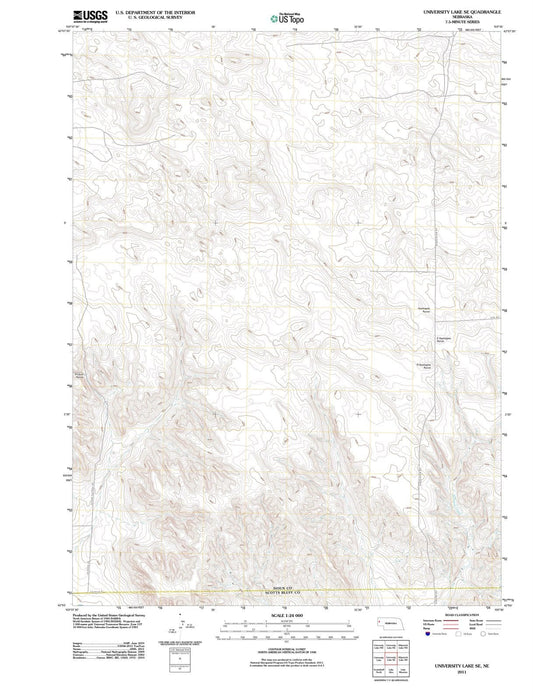 2011 University Lake, NE - Nebraska - USGS Topographic Map v3