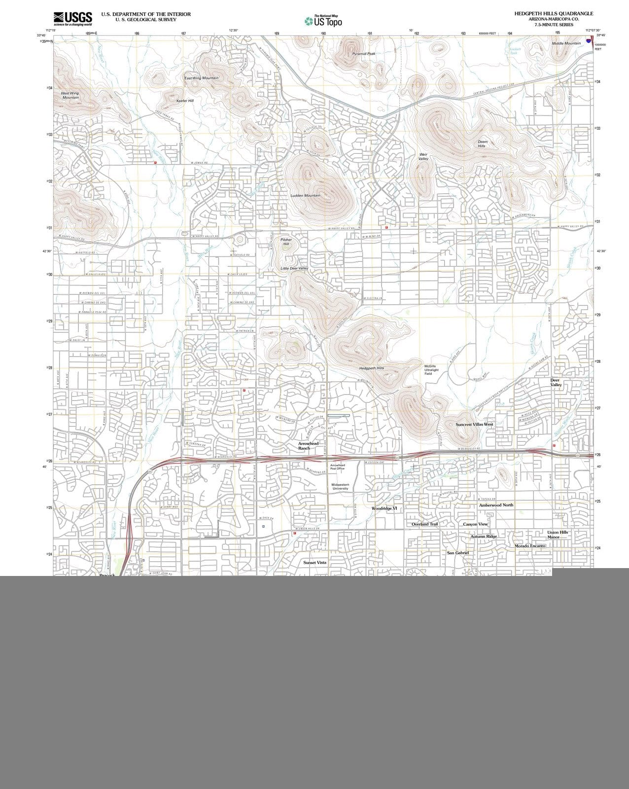 2011 Hedgpeth Hills, AZ - Arizona - USGS Topographic Map