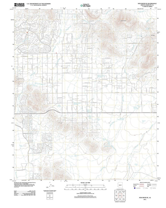 2011 New River, AZ - Arizona - USGS Topographic Map