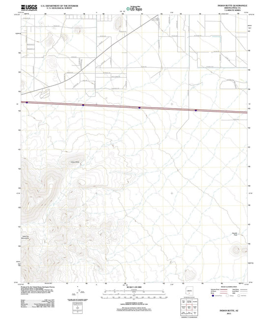 2011 Indian Butte, AZ - Arizona - USGS Topographic Map