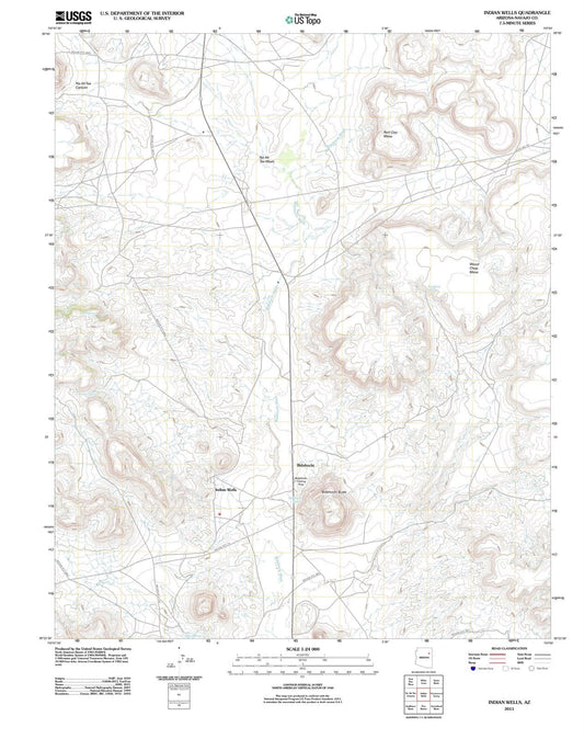 2011 Indian Wells, AZ - Arizona - USGS Topographic Map