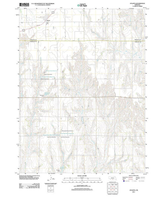 2011 Atlanta, NE - Nebraska - USGS Topographic Map