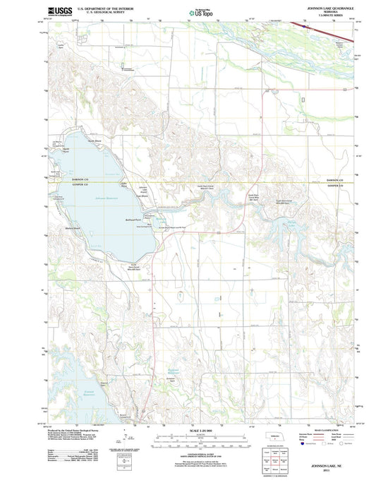 2011 Johnson Lake, NE - Nebraska - USGS Topographic Map