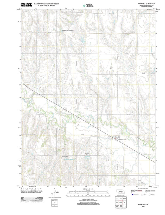 2011 Riverdale, NE - Nebraska - USGS Topographic Map
