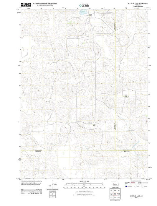 2011 Bucktail Lake, NE - Nebraska - USGS Topographic Map