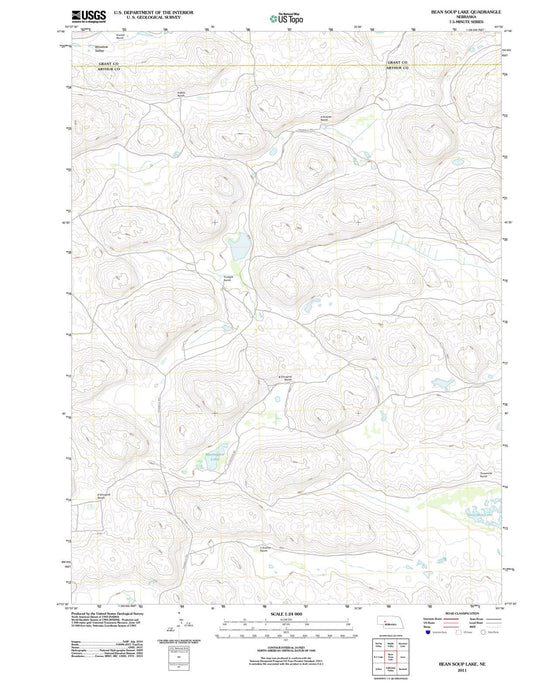 2011 Bean Soup Lake, NE - Nebraska - USGS Topographic Map