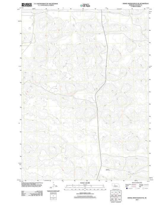 2011 Dismal River Ranch, NE - Nebraska - USGS Topographic Map v2