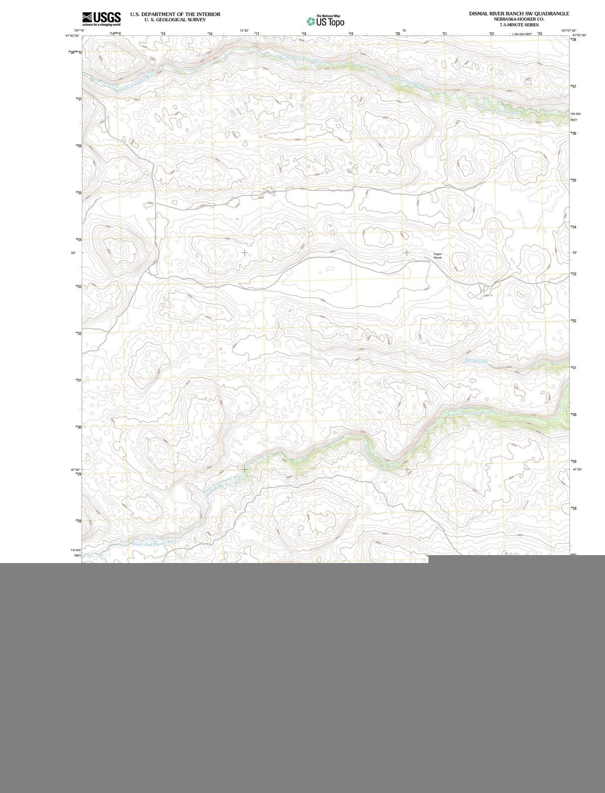 2011 Dismal River Ranch, NE - Nebraska - USGS Topographic Map v4