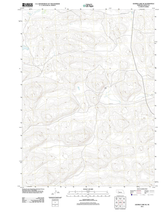 2011 George Lake, NE - Nebraska - USGS Topographic Map