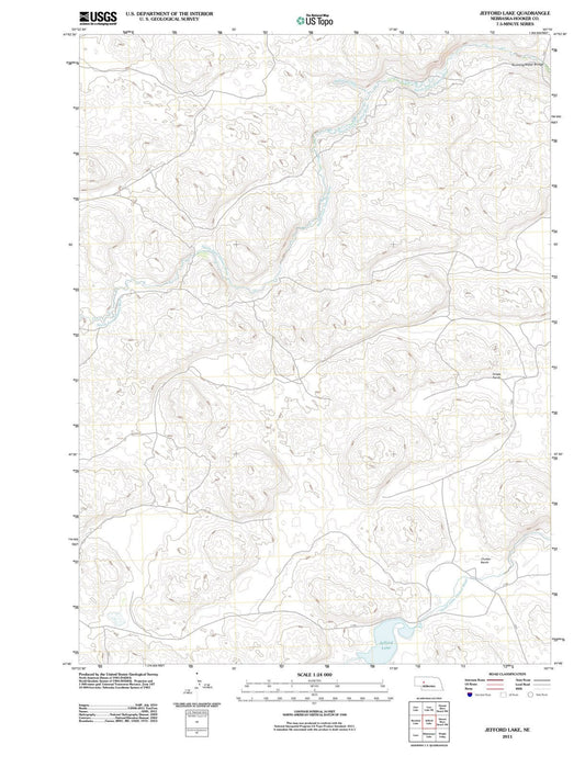 2011 Jefford Lake, NE - Nebraska - USGS Topographic Map