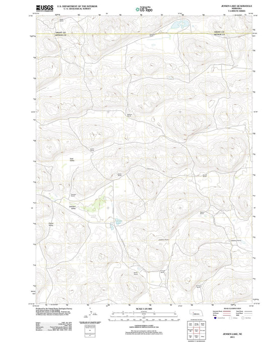 2011 Jensen Lake, NE - Nebraska - USGS Topographic Map
