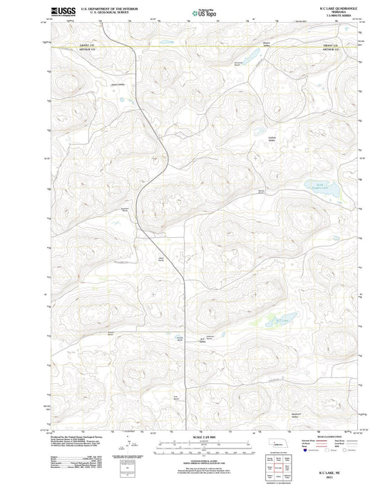 2011 K C Lake, NE - Nebraska - USGS Topographic Map