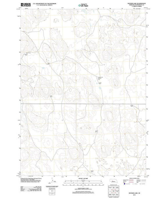 2011 Snyder Lake, NE - Nebraska - USGS Topographic Map