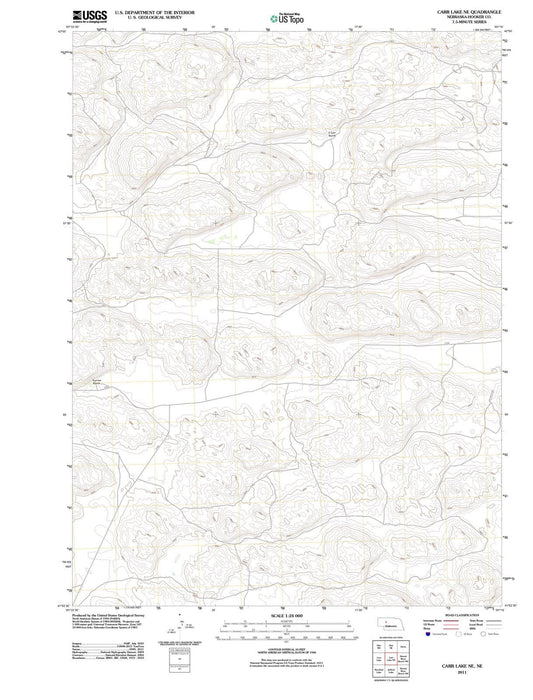 2011 Carr Lake, NE - Nebraska - USGS Topographic Map v2