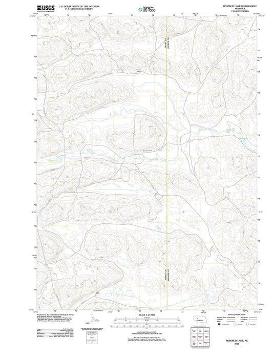 2011 Rosebud Lake, NE - Nebraska - USGS Topographic Map
