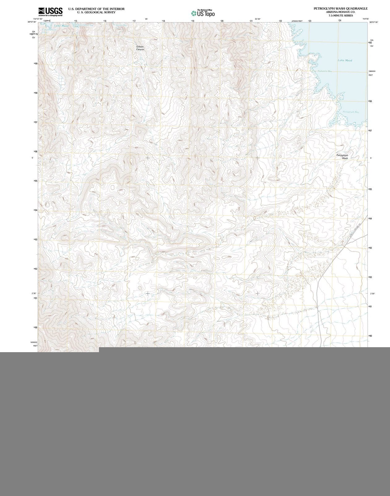 2011 Petroglyph Wash, AZ - Arizona - USGS Topographic Map