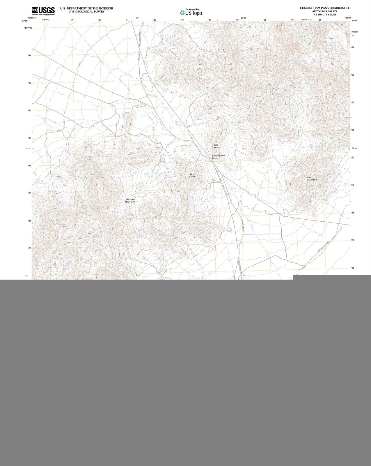 2011 Cunningham Pass, AZ - Arizona - USGS Topographic Map