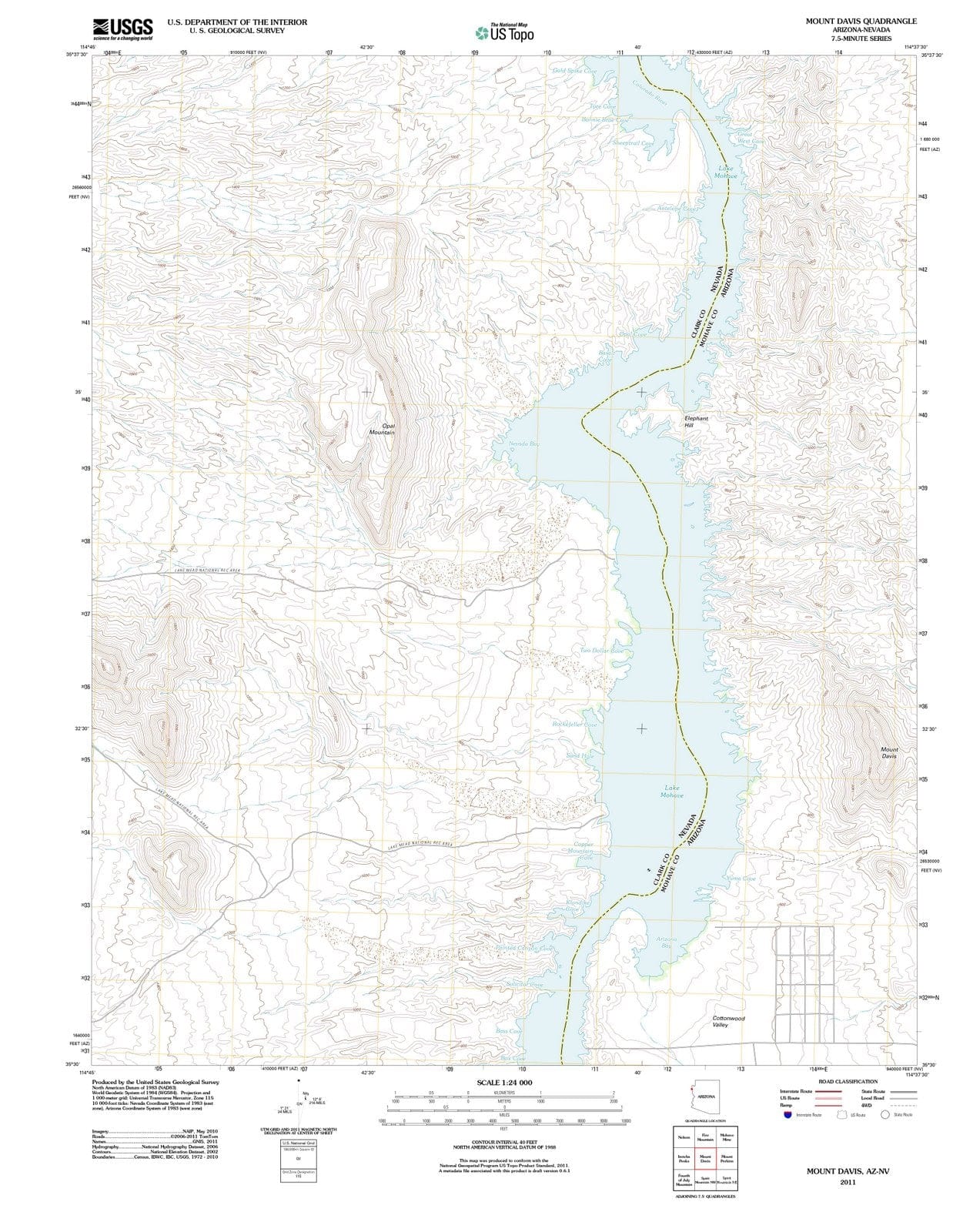 2011 Mountavis, AZ - Arizona - USGS Topographic Map