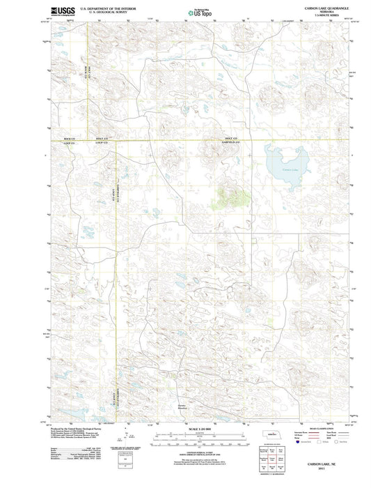 2011 Carson Lake, NE - Nebraska - USGS Topographic Map