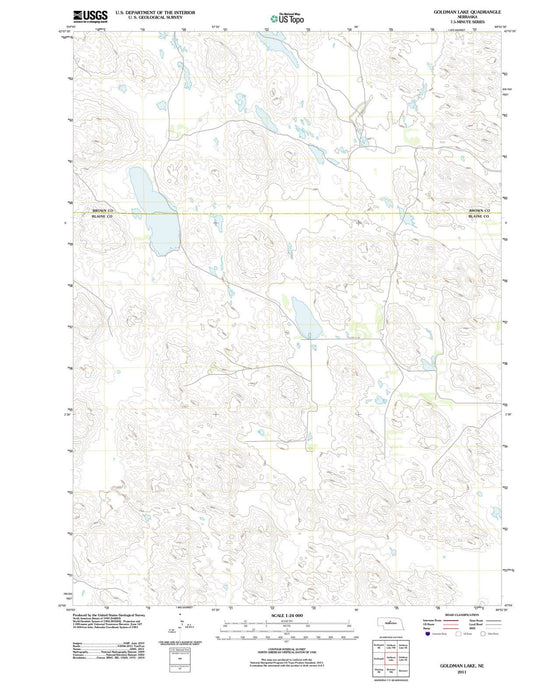 2011 Goldman Lake, NE - Nebraska - USGS Topographic Map
