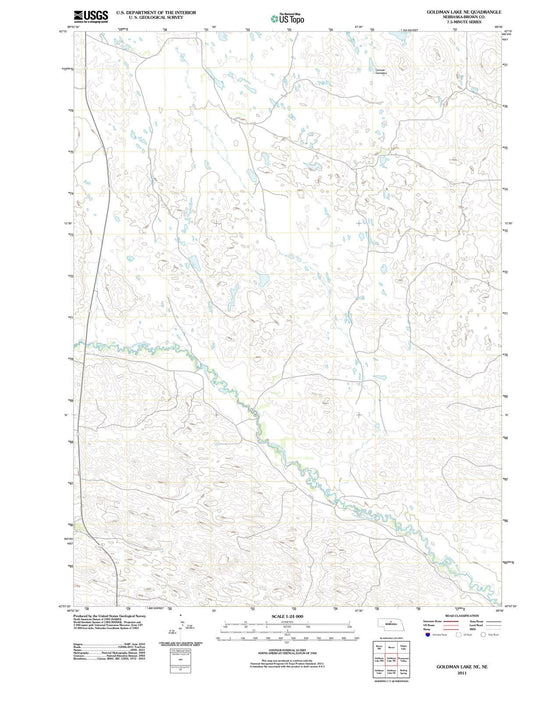 2011 Goldman Lake, NE - Nebraska - USGS Topographic Map v2