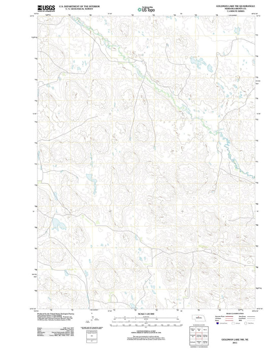 2011 Goldman Lake, NE - Nebraska - USGS Topographic Map v3
