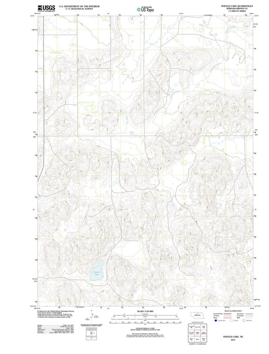 2011 Hofeld Lake, NE - Nebraska - USGS Topographic Map