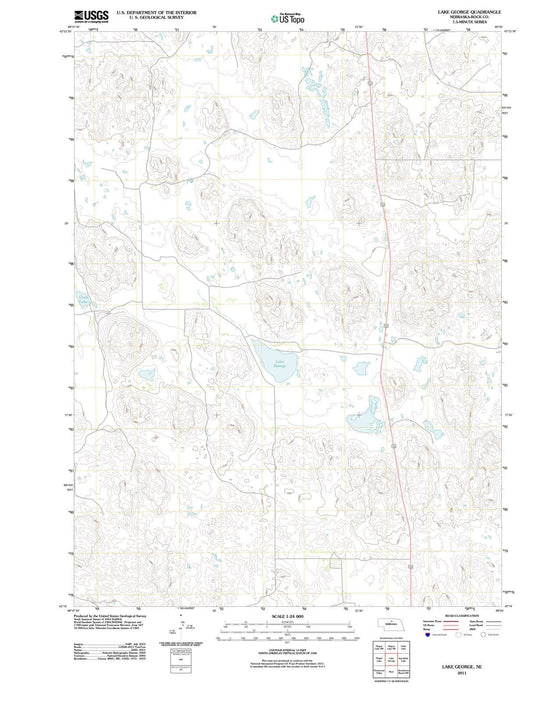 2011 Lake George, NE - Nebraska - USGS Topographic Map