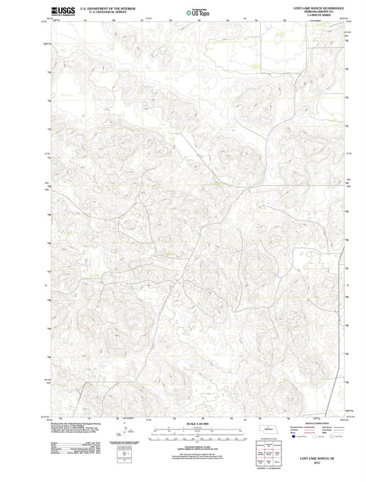 2011 Lost Lake Ranch, NE - Nebraska - USGS Topographic Map
